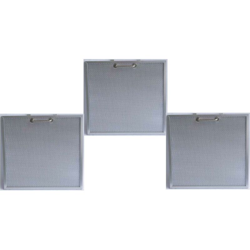 Image of 3 pz filtro elica cappa aspirante in Alluminio 301 x 279 mm elica 1010DC3 f 207