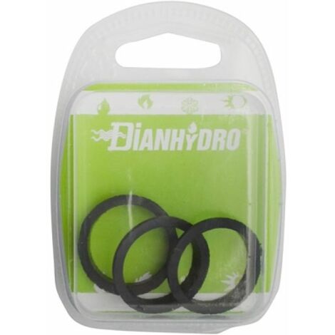 3 PZ GUARNIZIONI CONICHE NERE BLISTER pz.3 - Diam. mm 40