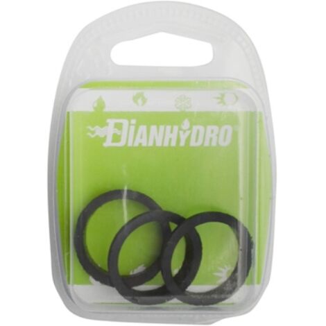 3 PZ GUARNIZIONI CONICHE NERE BLISTER pz.3 - Diam. mm 40 FAIDF
