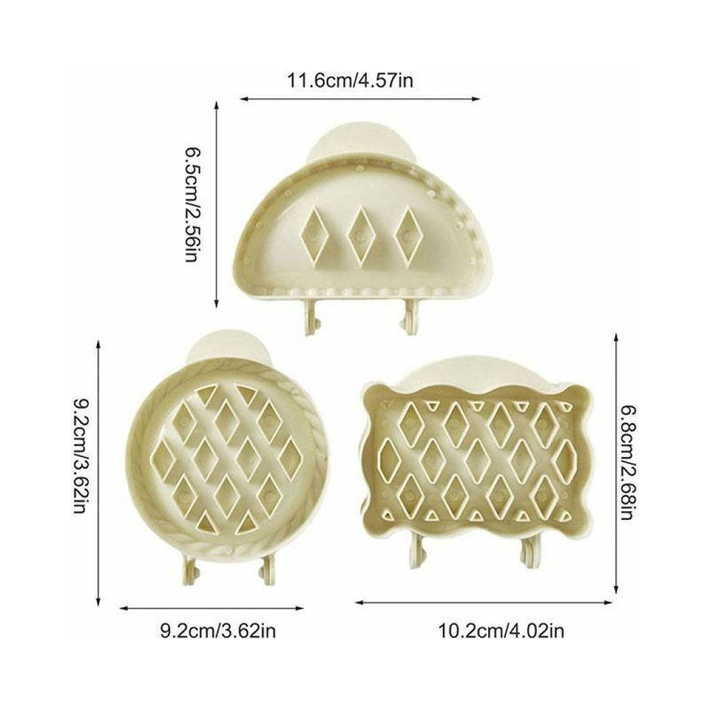 3 pz/set stampi per torte a mano stampo da Dessert...