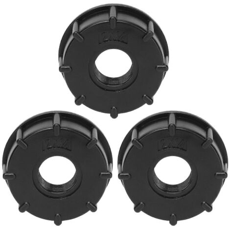 3 raccords pour réservoir IBC, filetage grossier, adaptateur de vidange de tuyau, raccord en plastique, diamètre intérieur 60 mm, G3/4