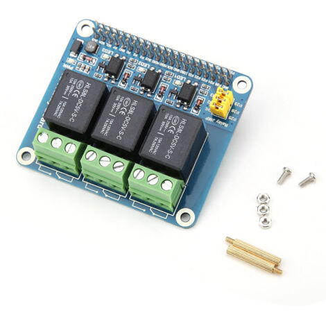3-Relais-Erweiterungsplatine für Raspberry Pi und Arduino, kompatibel mit den Modellen A+/B+/2B/3B/3B+