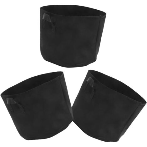 3 sacs de culture en tissu non tissé épais de 10 gallons avec