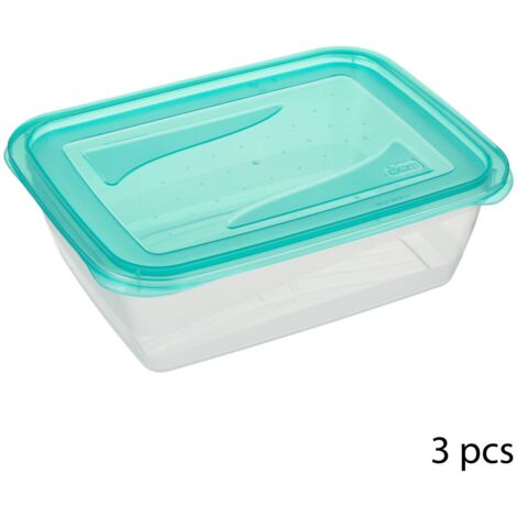 Tupperware Barattolo salvafreschezza in vetro borosilicato, 1 l, colore:  turchese