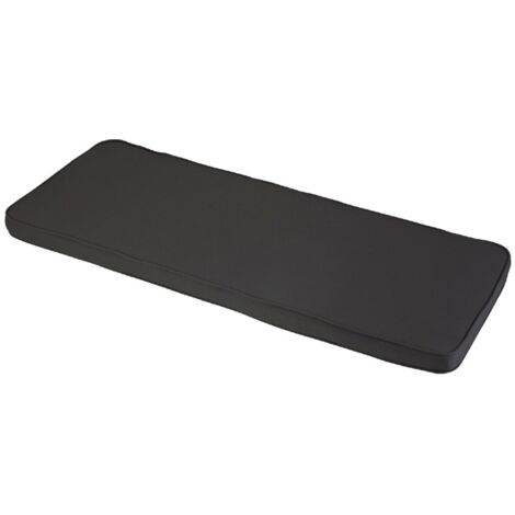 3 Seater Bench Outdoor Garden Furniture Cushion - L141 x W48 cm - Charcoal Grey