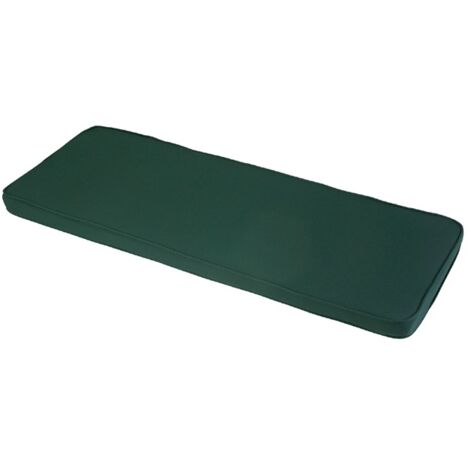 3 Seater Bench Outdoor Garden Furniture Cushion - L141 x W48 x H4 cm - Forest Green