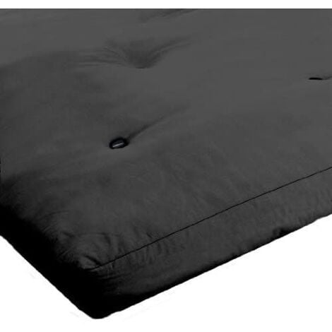 3 Seater Reflex Foam Futon Mattress - Black