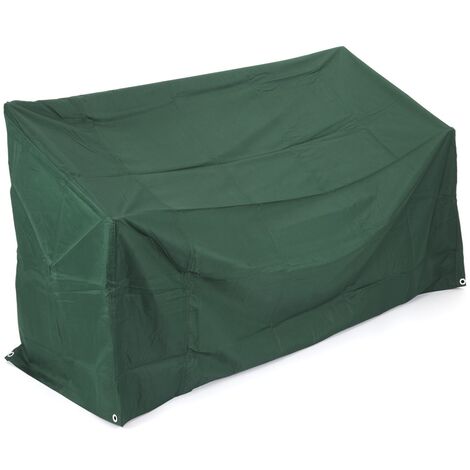 3 Seater Weatherproof Garden Furniture Bench Cover - Water UV Wind Protection - Green