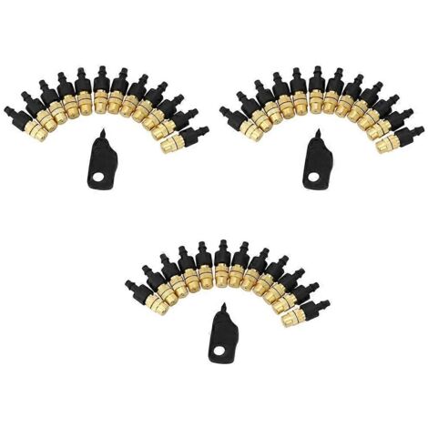 3 Set Adjustable Misting Nozzle for Gardening Sprinkle Brass Watering Sprinkler Sprayer for Irrigation System