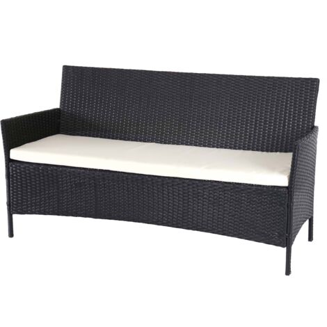3-Sitzer Poly-Rattan Gartenbank Hamar, Sitzbank ...