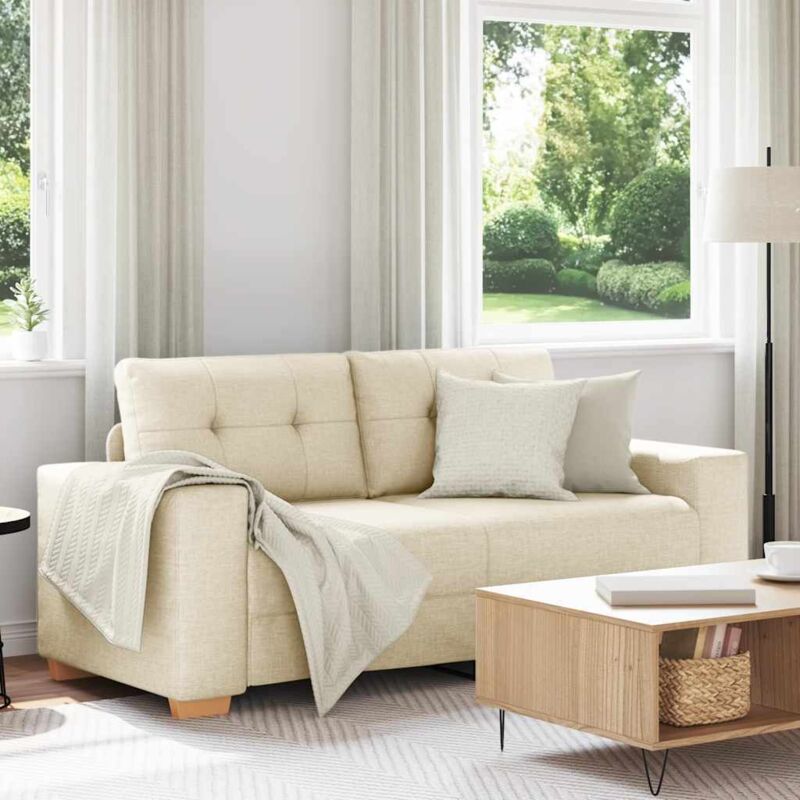 Loveseat-sofa Leinen 140 Cm Vidaxl