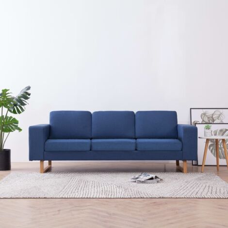3-Sitzer Sofa Blau