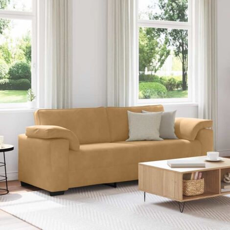 3-Sitzer-Sofa Braun 178 cm Samt vidaXL