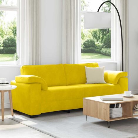 3-Sitzer-Sofa Gelb 178 cm Samt vidaXL