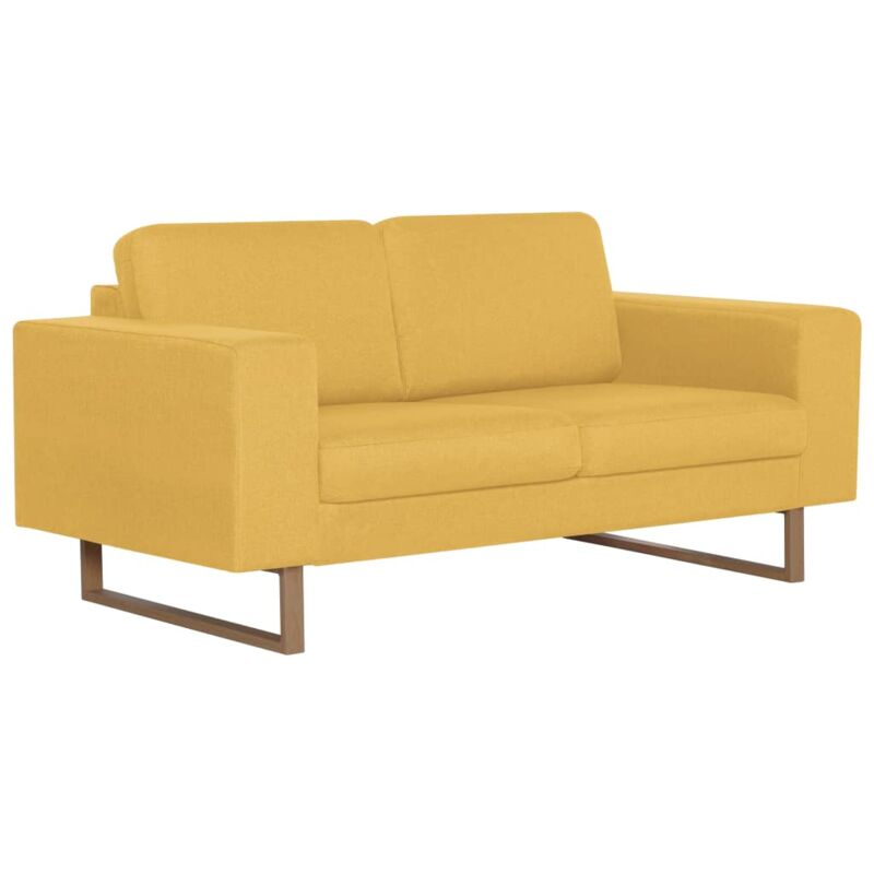 Vidaxl - Sofa 2-Sitzer Gelb - Gelb