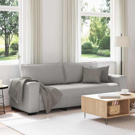 3-Sitzer-Sofa Wolkengrau 180 cm Stoff vidaXL740441