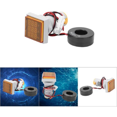 3-stelliges Digitalmultimeter, Wechselspannungs-, Strom- und Frequenzmesser, gelb