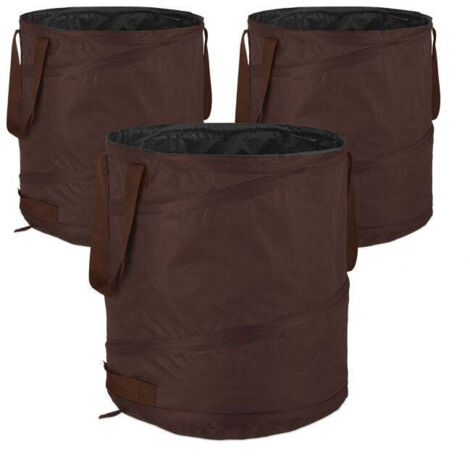 3 stk gartensacke 85 liter braun 88306