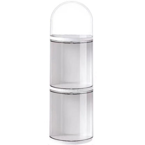 3-stöckige, transparente Wandaufbewahrungs- und Präsentationsbox für Figuren, 11 x 35,5 cm