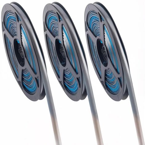 3 strisce di mastice autoadesive da 6 me 8 mm di larghezza per piastrelle grigie, ideali per fughe di piastrelle in ceramica. Listelli decorativi di finitura per bagno, bancone, piano cottura, doccia,