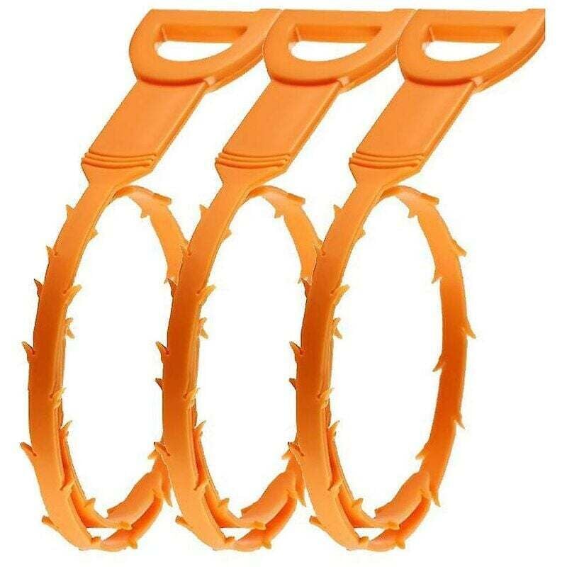 Image of Linghhang - 3 stücke Bad Haken Küche Waschbecken Bad Haar Reiniger Haken Pinsel Lange Haar Catcher