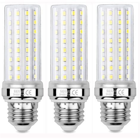 BEIJIYI 3 Stück 20 W LED-Mais-Glühbirnen, 150 W äquivalente Glühlampe, 2300 lm, 4000 K Neutralweiß, E27-Glühbirnen mit Edison-Schraube
