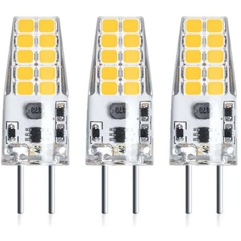 3 Stück 3 W 12 V G6,35 LED-Licht, T3/T4/T5-Sockel, G6,35/GY6,35-Sockel, Kaltweiß 6000 K, Ersatz von 30 W Halogenlampen