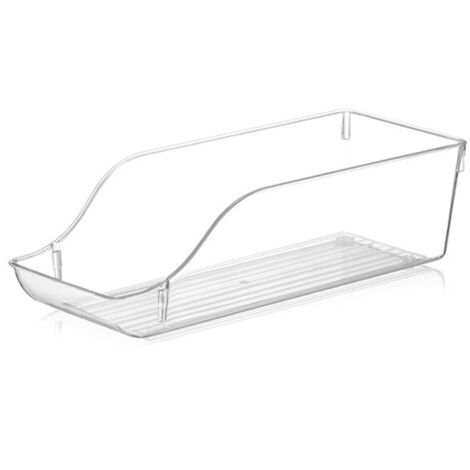 3 Stück Kühlschrank Organizer 15 x 10 cm, offenes Design in Transparent