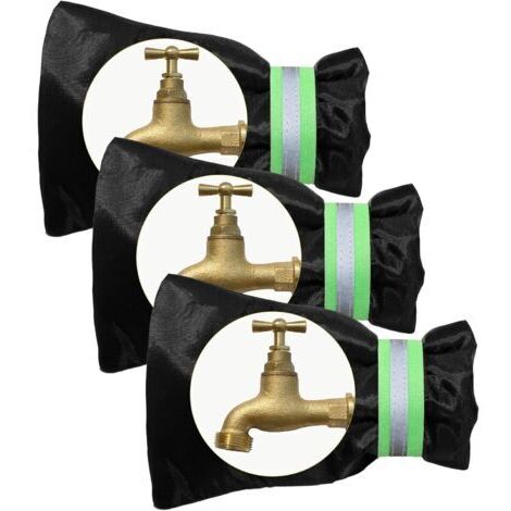 3 Stück Protection Robinet Gel Imperméable, Housse De Robinet Extérieur Couvercle De Protection Antigel Pour Robinet Exterieur Jardin