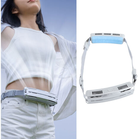 3-stufiger Riemenventilator mit Eiskompressor für Outdoor-Aktivitäten, Silbergrau