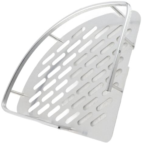 3-stufiges, dreieckiges Wandregal aus Aluminium, 56 x 23 x 30 cm, für Shampoo und Toilettenartikel