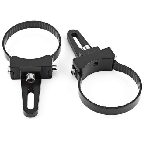 3" Support de fixation en aluminium pour barre anti-encastrement / rouleau de protection, colliers de montage pour phare LED, camion, 4x4, tout-terrain, projecteur de travail.