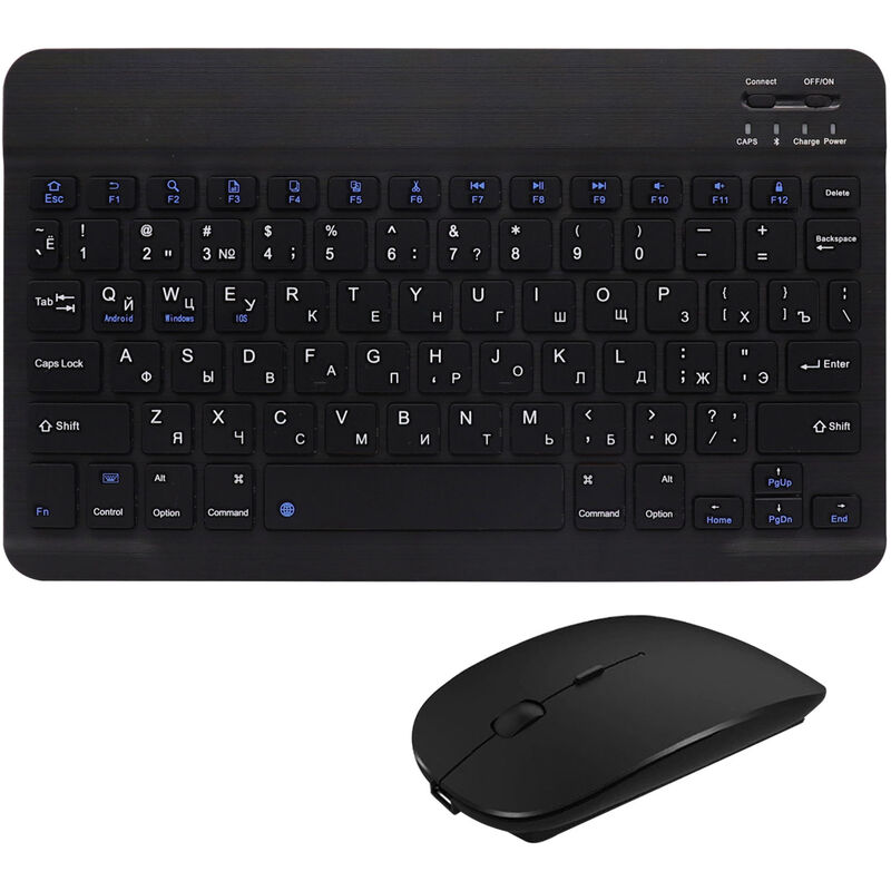 

3-System Switch Multi-Language Universal Type Laptop Ipad BT Keyboard Mouse Suit