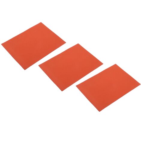 3 Tapis en Silicone Rouge pour Presse à Laminer, Protection Thermique et Isolation pour Soudure sous Vide