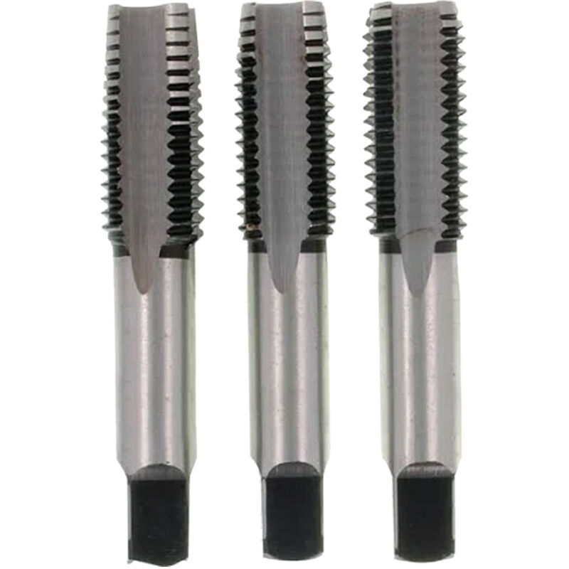 Rotofor - 3 tarauds court à main en acier au chrome DIN352 - 3X50