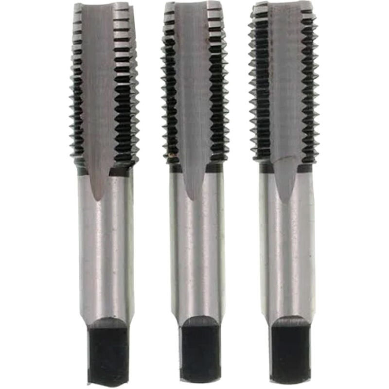 Rotofor - 3 tarauds court à main en acier au chrome DIN352 - 5X80