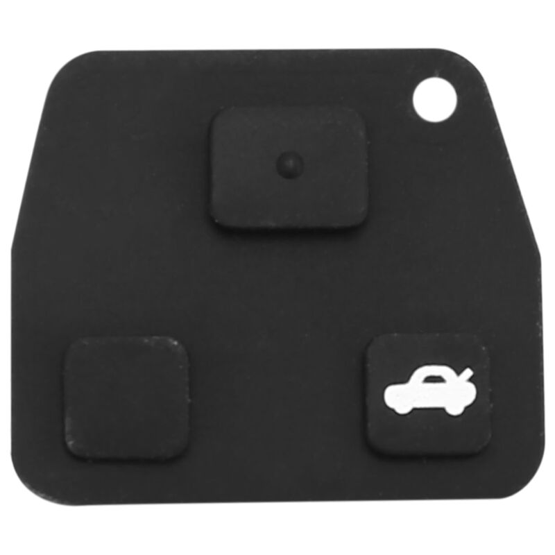 Image of 3 Tasten Remote Schluessel Reparaturkit Huelle Schluesselanhaenger Gummi Tastenfeld fuer Avensis