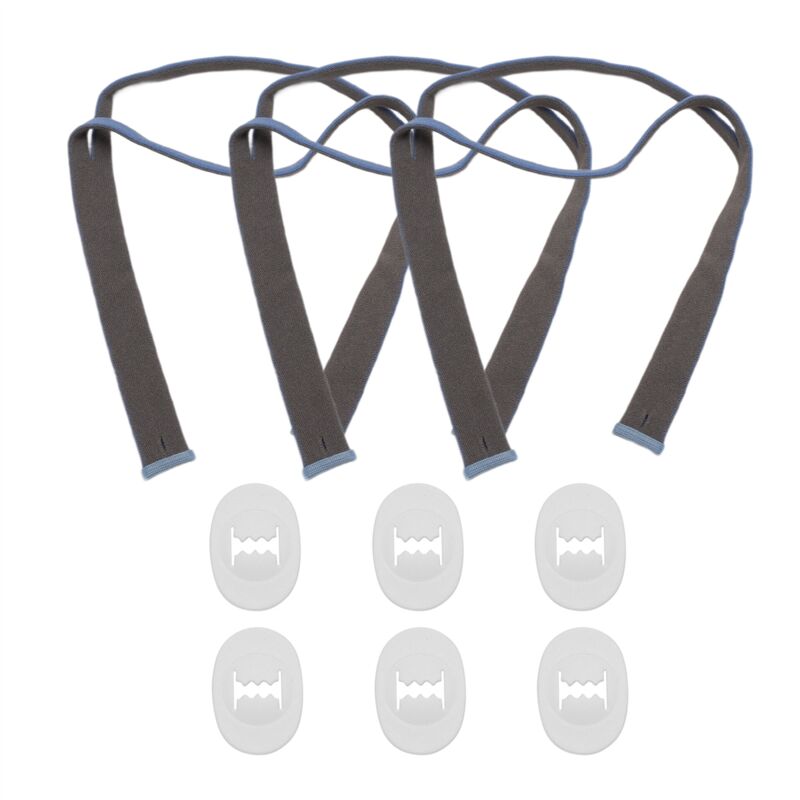 Image of Tlily - 3-Teilige Ersatzkopfbedeckung für P10 Nasenkissen CPAP-MaskenbäNder mit 6 Einstellclips