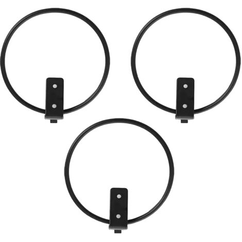 3-teiliger 15 cm (6 Zoll) Pflanzenständer aus Metall, Wandmontierter Blumentopfhalter für drinnen und draußen