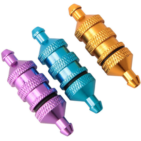 3-teiliger Aluminium-Kraftstofffilter für 1:10 RC-Modelle, kompatibel mit HSP 02156 94122, Autoteile