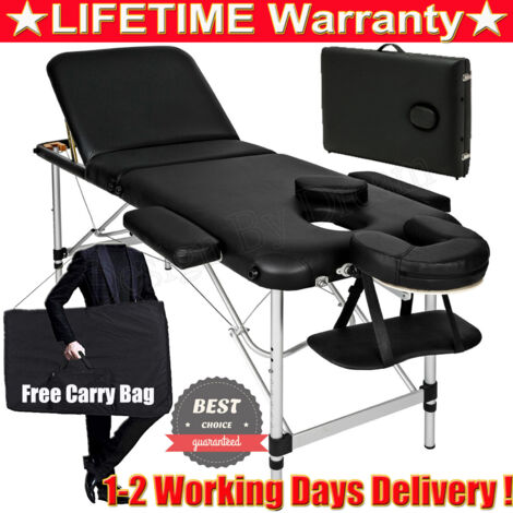 3-teiliger Aluminiumrahmen, leichte, tragbare Massageliege, Spa-Reiki-Liege, Wimpern-Schönheitsliege