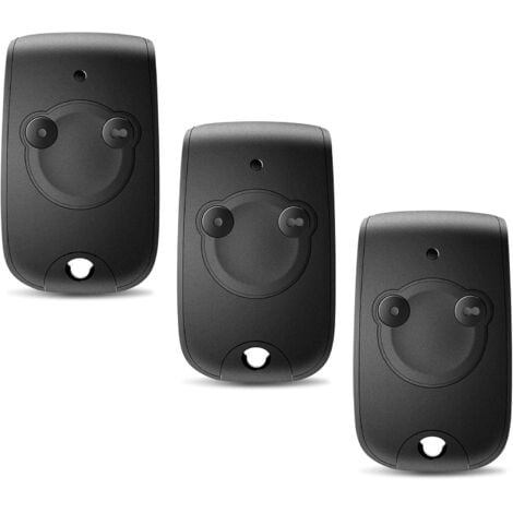 SJQKA 3-teiliger Ersatz für Somfy 1841026 Fernbedienung, 2-Kanal 433,92 MHz Torfernbedienung, zur Steuerung von 2 RTS Tor- und Garagentormotoren, kompatibel mit Keytis RTS