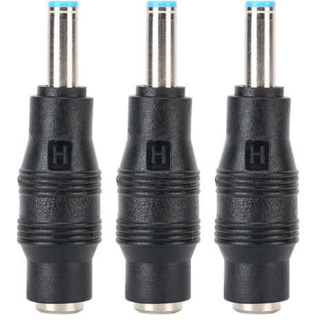 3-teiliger Netzadapter (5,5 x 2,1 mm Buchse auf 4,5 x 3,0 mm Stecker) für HP Laptop-Ladegerät