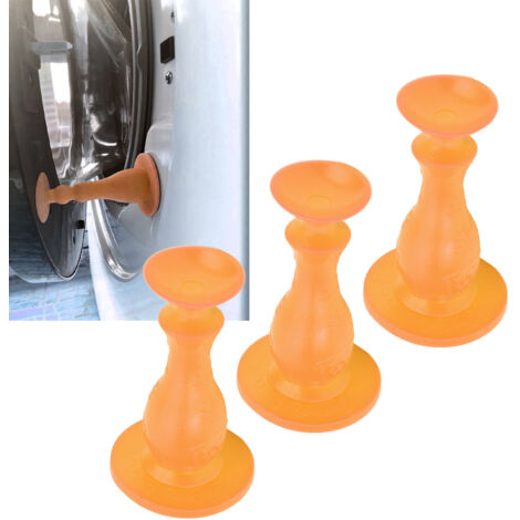 3-teiliger Türstopper mit Saugnapf, geeignet für Waschmaschine, Trockner, Bremse, Dusche, Bäckerei, Haushalt, orangefarbenes Band, Duschwand, Telefon