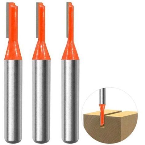 3-teiliges 8-mm-Schaft-Nutfräser-Set, Fräser zum Nuten, Holzbearbeitungswerkzeug, Fräser 3 mm, 4 mm, 5 mm für Holzbearbeitung, Bohren und Schnitzen