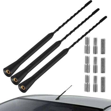3-teiliges Autoantennen-Set, Autoradioantenne, leistungsstarke Autoantenne, Autodachantenne, Autoantenne, Autoradioantenne, geeignet für die meisten Fahrzeugaußenteile
