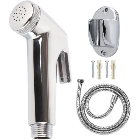 3-teiliges Bidet-Sprühset mit Halterung und Schlauch – Badezimmer-Reinigungszubehör
