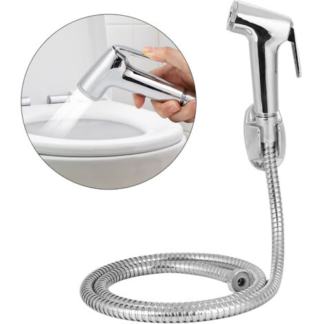 3-teiliges Bidet-Sprühset mit Halterung und Schlauch – Badezimmer-Reinigungszubehör