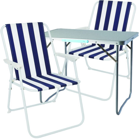 3-teiliges Campingmöbel Set 70x50x59cm-MMC330870+2xM60029
