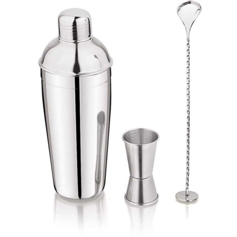 3-teiliges Cocktail-Barkeeper-Set. KINGHOFF KH-1705 Shaker